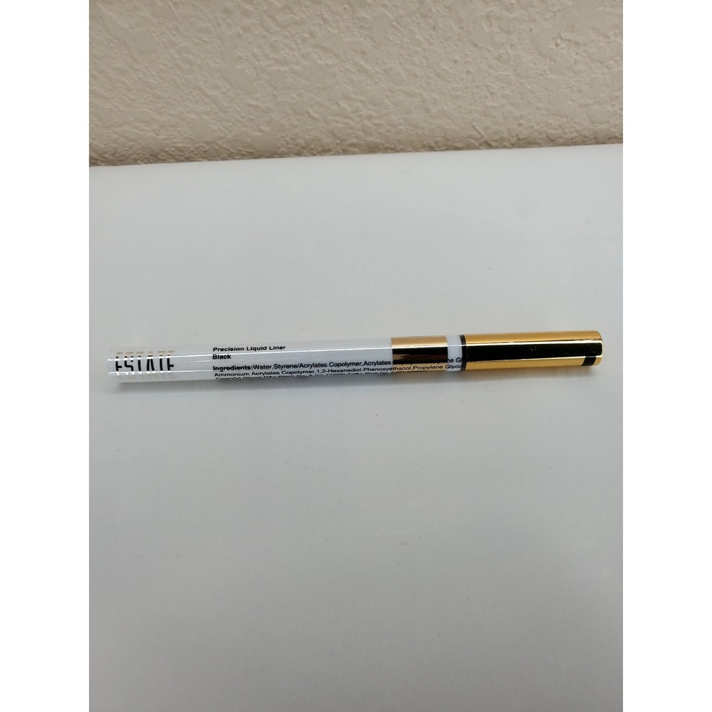 Estate Cosmetics Precision Liquid Liner in Black  Sealed Full Size‎ 0.14 oz.